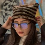 کلاه بافت پینترستی گربه ای