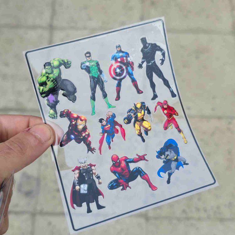 پک استیکر برجسته مارول MARVEL
