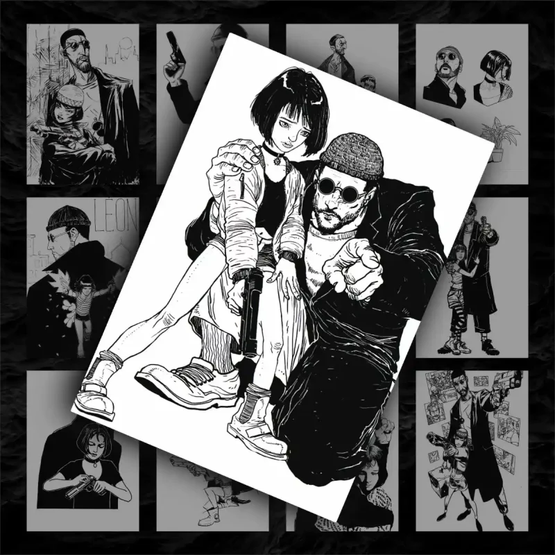 پک پوستر ۱۲ عددی لئون حرفه ای | Leon The Professional