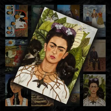 پک پوستر ۱۲ عددی مجموعه آثار و نقاشی های فریدا کالو | Frieda Kahlo