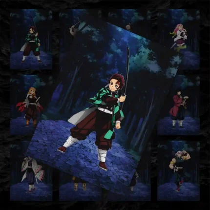 پک 12 عددی کارکترهای شیطان کش ( دیمن اسلیر ) | Demon Slayer