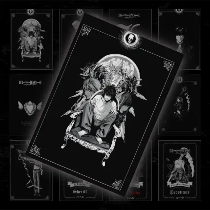 پک پوستر ۱۲ عددی کارکترهای انیمه دث نوت | Death Note