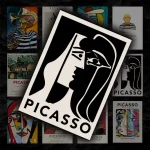 پک پوستر ۱۲ عددی مجموعه آثار پابلو پیکاسو | Pablo Picasso