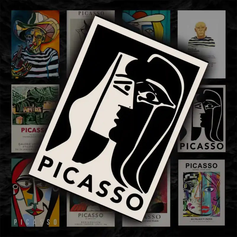 پک پوستر ۱۲ عددی مجموعه آثار پابلو پیکاسو | Pablo Picasso