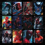 پک پوستر ۱۲ عددی اسپایدرمن 🕸️🕷️