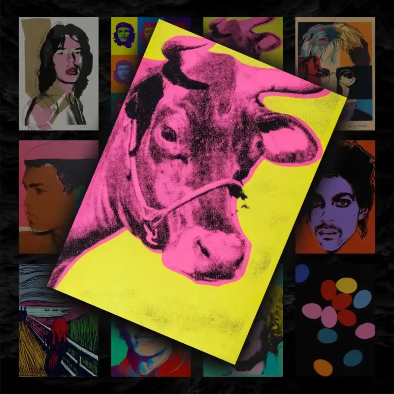 پک پوستر ۱۲ عددی مجموعه آثار اندی وارهول | Andy Warhol