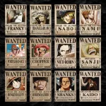 پک پوستر ۱۲ عددی تحت تعیقیب وان پیس | Wanted One piece