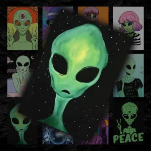 پک پوستر ۱۲ عددی الین ( آدم فضایی )‌