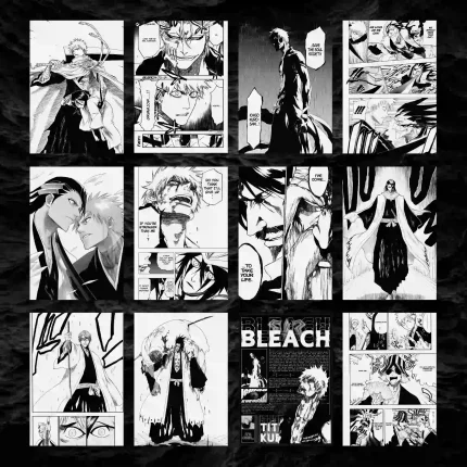 پک 12 عددی مانگا دیواری بلیچ | Bleach