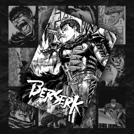 پک ۱۲ عددی مانگا دیواری برزرک | Berserk