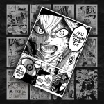 پک ۱۲ عددی مانگا دیواری شبدر سیاه ( بلک کلاور ) | Black Clover