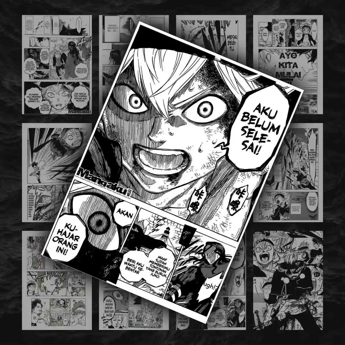 پک ۱۲ عددی مانگا دیواری شبدر سیاه ( بلک کلاور ) | Black Clover پک ۱۲ عددی مانگا دیواری شبدر سیاه ( بلک کلاور ) | Black Clover