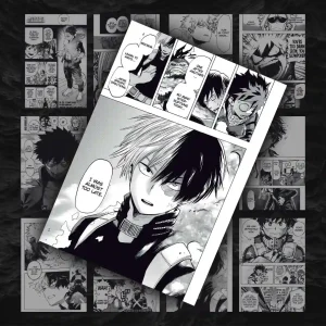 پک 12 عددی مانگا دیواری مدرسه قهرمانان من | My Hero Academia