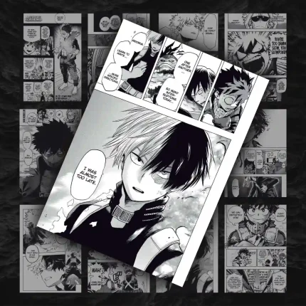 پک 12 عددی مانگا دیواری مدرسه قهرمانان من | My Hero Academia