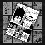 پک 12 عددی مانگا دیواری ناروتو | Naruto
