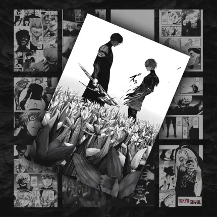 پک ۱۲ عددی مانگا دیواری توکیوغول (۱) | Tokyo Ghoul