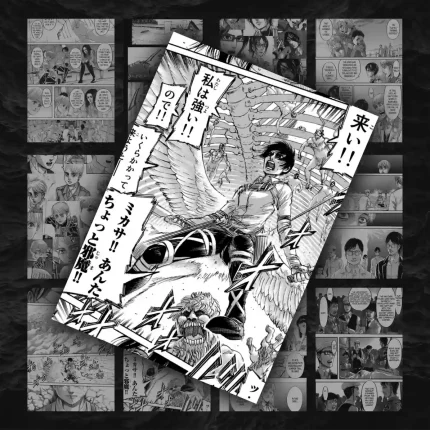پک ۱۲ عددی مانگا دیواری اتک آن تایتان (۲) | Attack on Titan