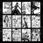 پک 12 عددی مانگا دیواری هنر شمشیر زنی آنلاین | Sword Art Online