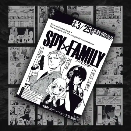 پک 12 عددی مانگا دیواری خانواده جاسوس من ( اسپای ایکس فمیلی) | Spy X Family