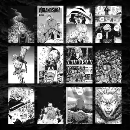 پک 12 عددی مانگا دیواری حماسه وینلند ( وینلند ساگا ) | Vinland Saga