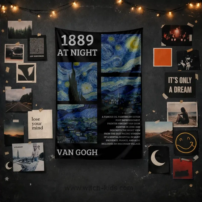 بک دراپ بزرگ | پرچم | شب های پر ستاره | Starry Night