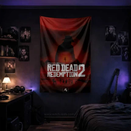 بک دراپ بزرگ | پرچم |بازی رد دد 2 | Red Dead Redemption 2