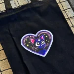توت بگ پینترستی مشکی | گربه ماه پیشونی | FIGHTING EVIL BY MOONLIGHT 🌙🐈‍⬛✨