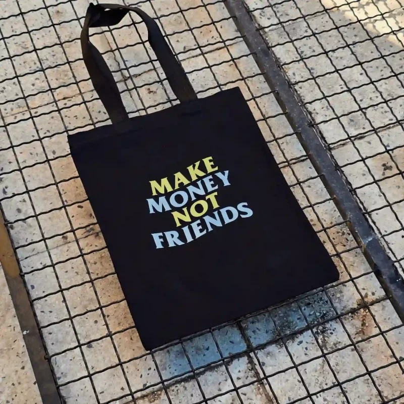 توت بگ پینترستی مشکی | پول بساز نه دوست | Make Money Not Friends 💸🖤