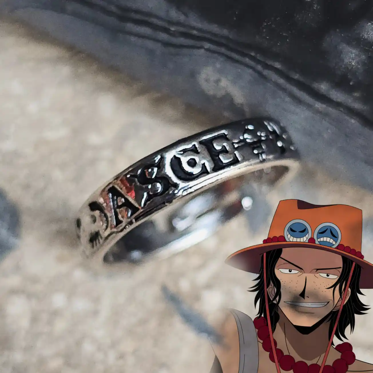 انگشتر ایس از انیمه وان پیس | One piece - Ace انگشتر ایس از انیمه وان پیس | One piece - Ace