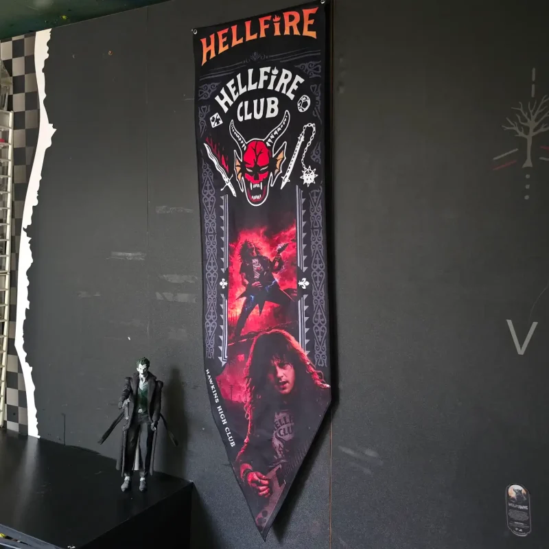 پرچم آویز دکوراتیو استرنجر تینگز | Stranger things | Hell Fire Club