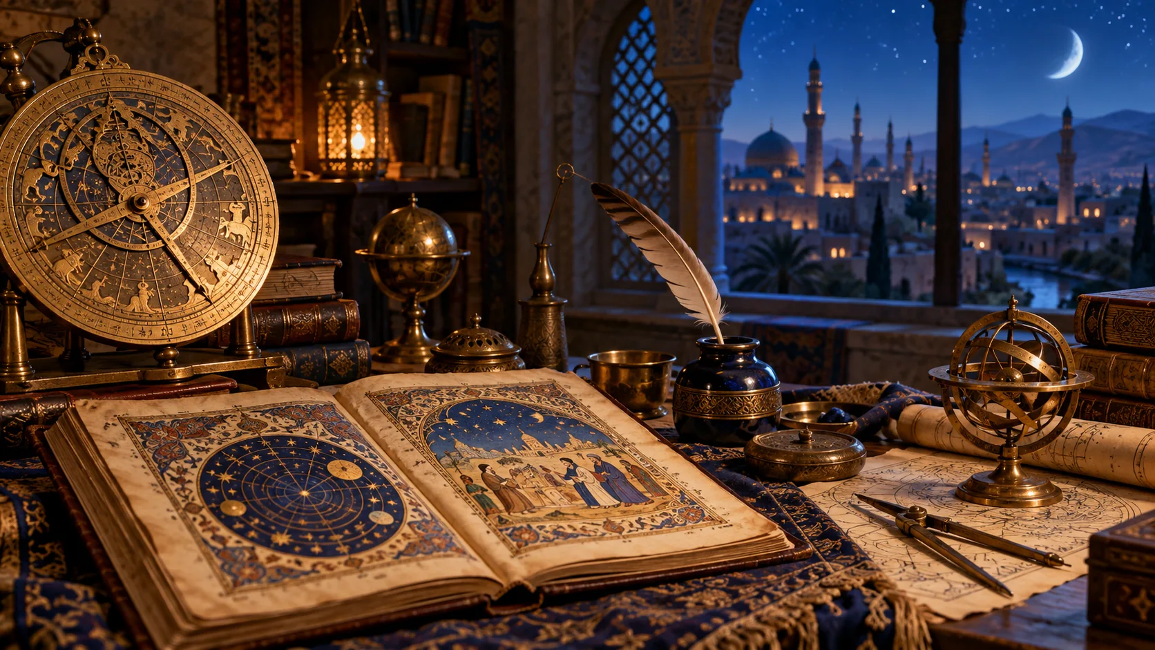 بازسازی میز نسخه‌نویسی و ابزار نجومی در جهان اسلام میانه