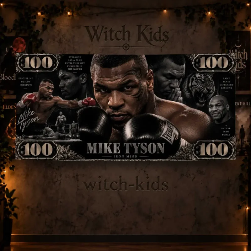پرچم دکوراتیو بوکس | مایک تایسون طرح دلار | Mike Tyson